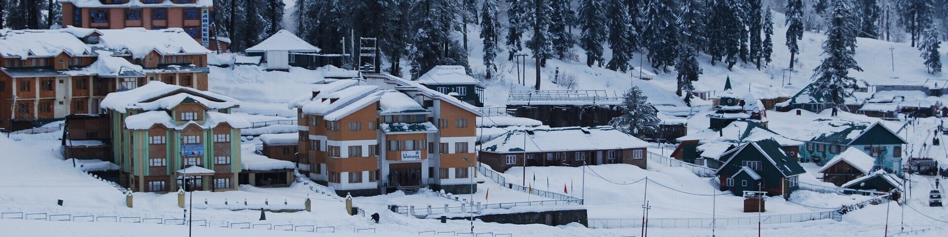 Gulmarg, J&K, India.
Rightly so, India is no less to Switzerland.
Gulmarg is one of the ski joints and a famous tourist spot for snow adventure lovers. It also houses the Indian Army's establishment for high altitude warfare. Bustling with tourists in the summer and winter months alike, Gulmarg has something in store both for professionals and rookies.
#Snow