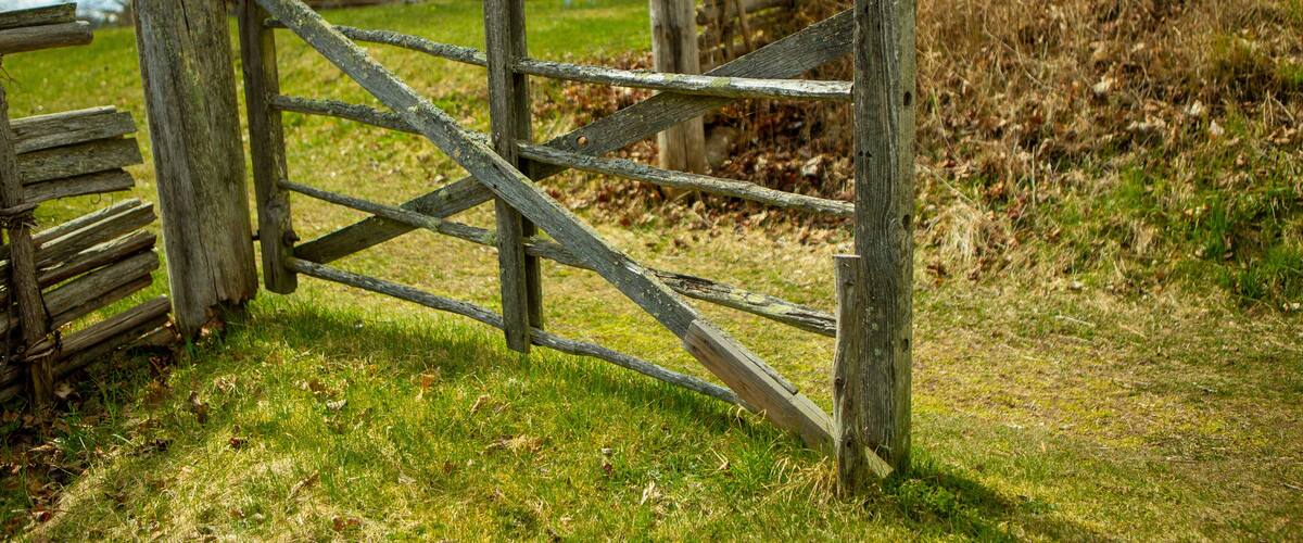 old wooden gate