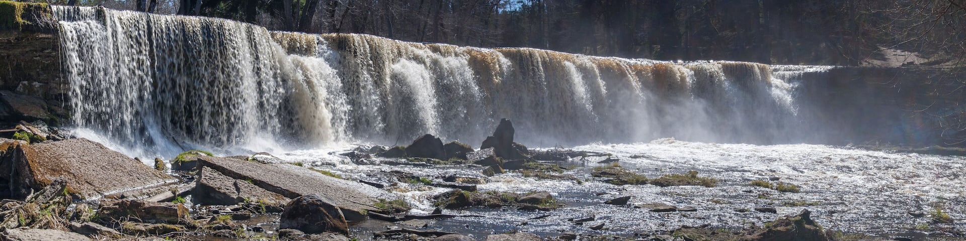 Waterfall on Keila river, Estonia.