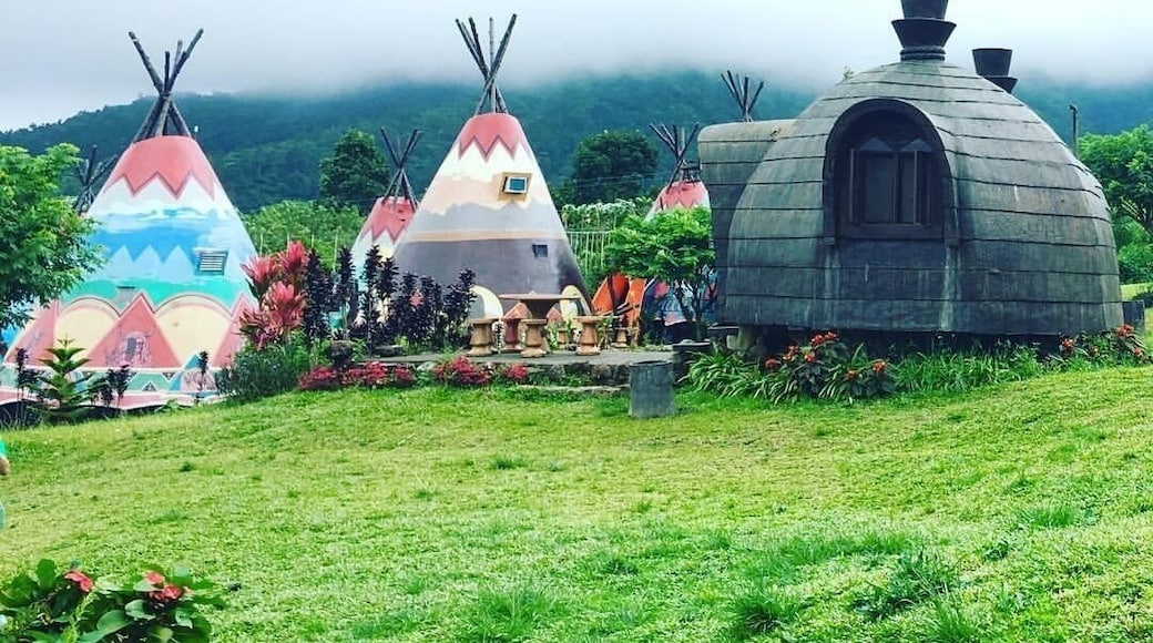 Tipi tents and bonita huts at the Campuestohan Highland Resort, At 800-meter above sea level, Campuestohan enjoys a relatively cooler climate and gets colder when fog engulfs the place. It’s a perfect destination if you want to get away from the summer heat. #EndlessSummer