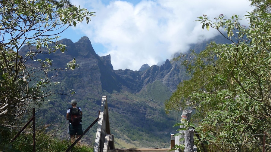 Steps on Cirque de Mafate, La Reunion