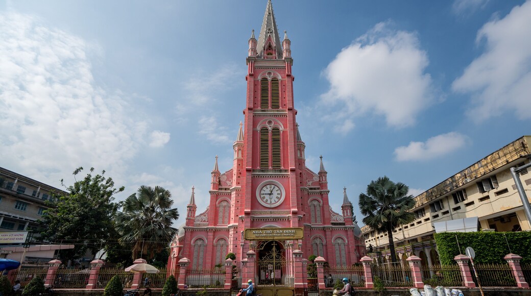 Facade of Than Dinh Church at Ho Chi Minh City