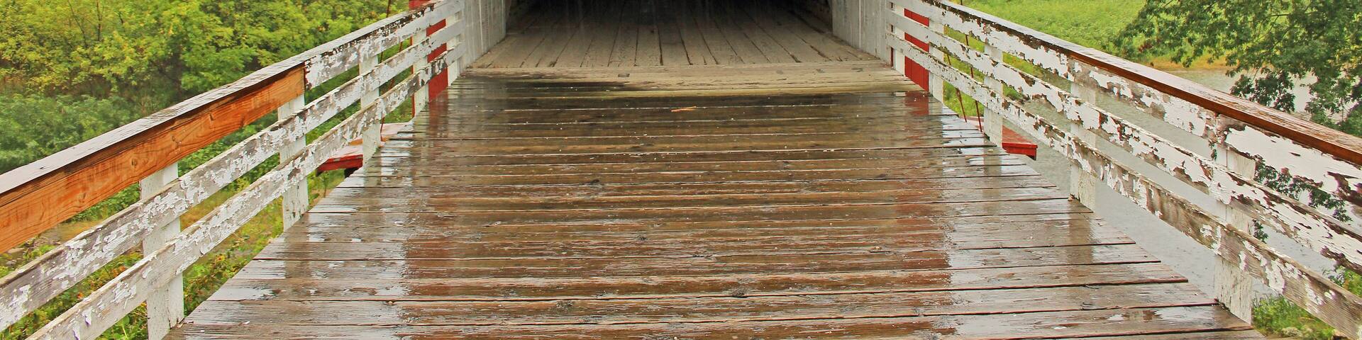 Front of Roseman bridge - Madison County, Winterset, Iowa