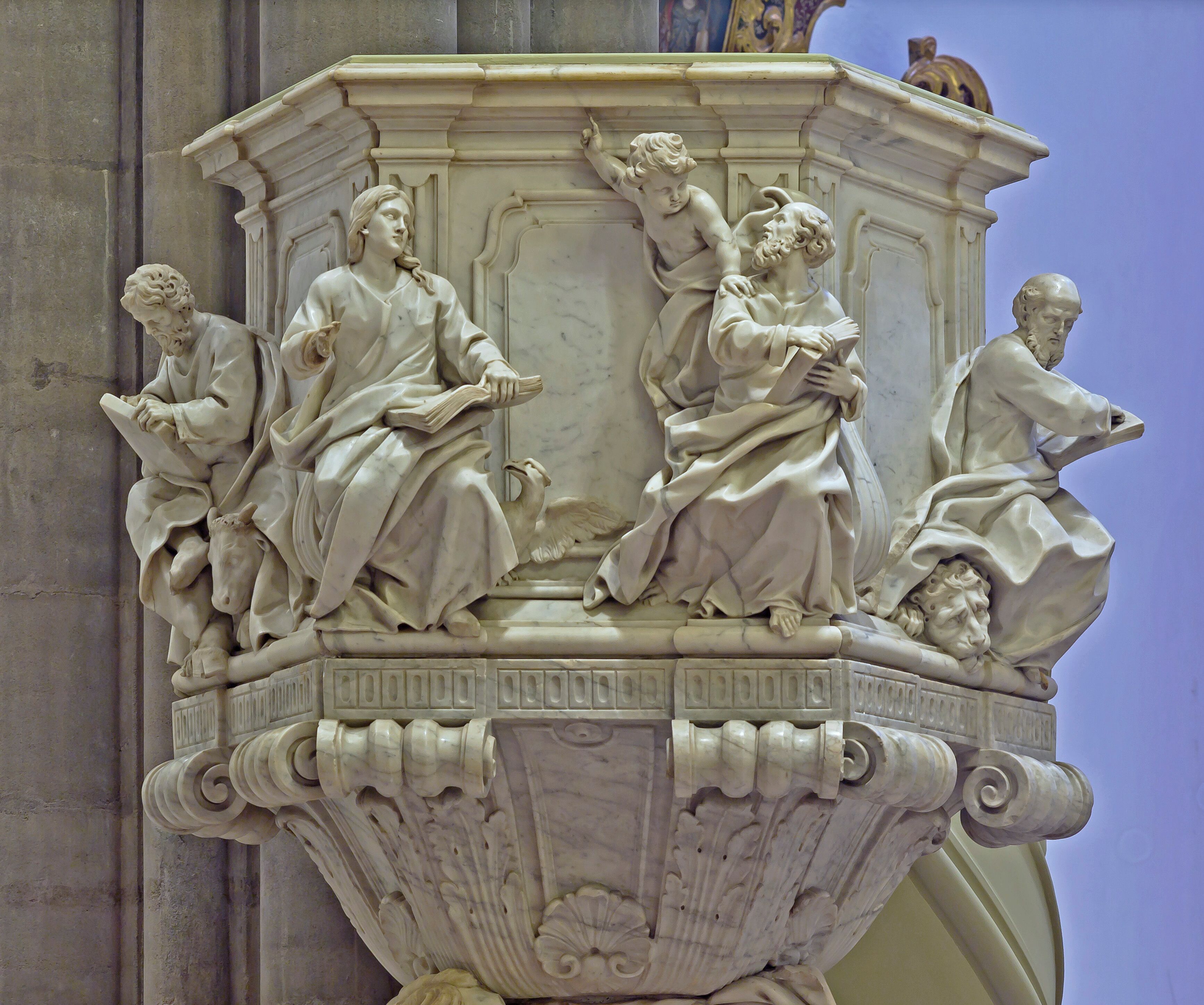 Kanzel des Künstlers Pasquale Bocciardo in der Kathedrale in La Laguna