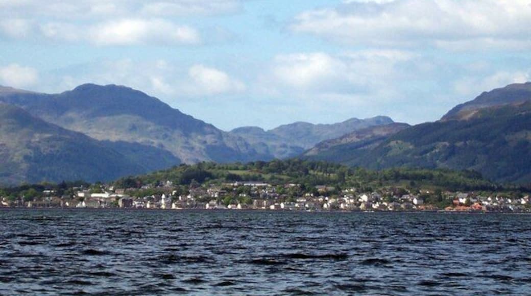 North Dunoon and Kirn Viewed from across the Clyde at Inverkip.
