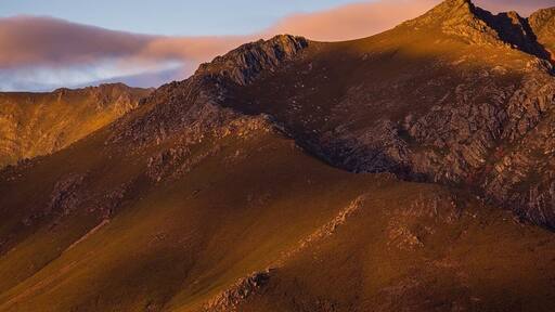 Sunrise and Moonset over Serra do Marão.