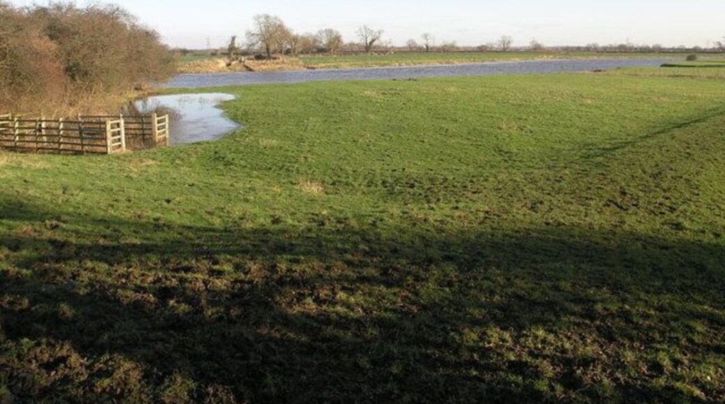 Full River The River Trent at Carlton on Trent is almost at the top of its banks.