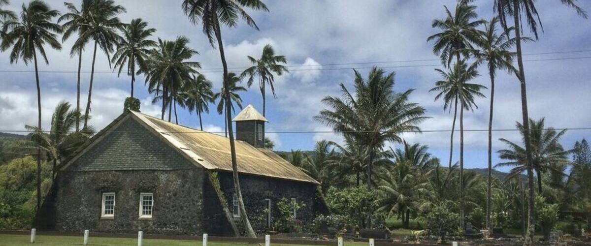 This church was the only thing standing after a tsunami hit the peninsula in 1946. A stop down here is a must along the road to Hana. There are some beautiful lookout points on this stop.