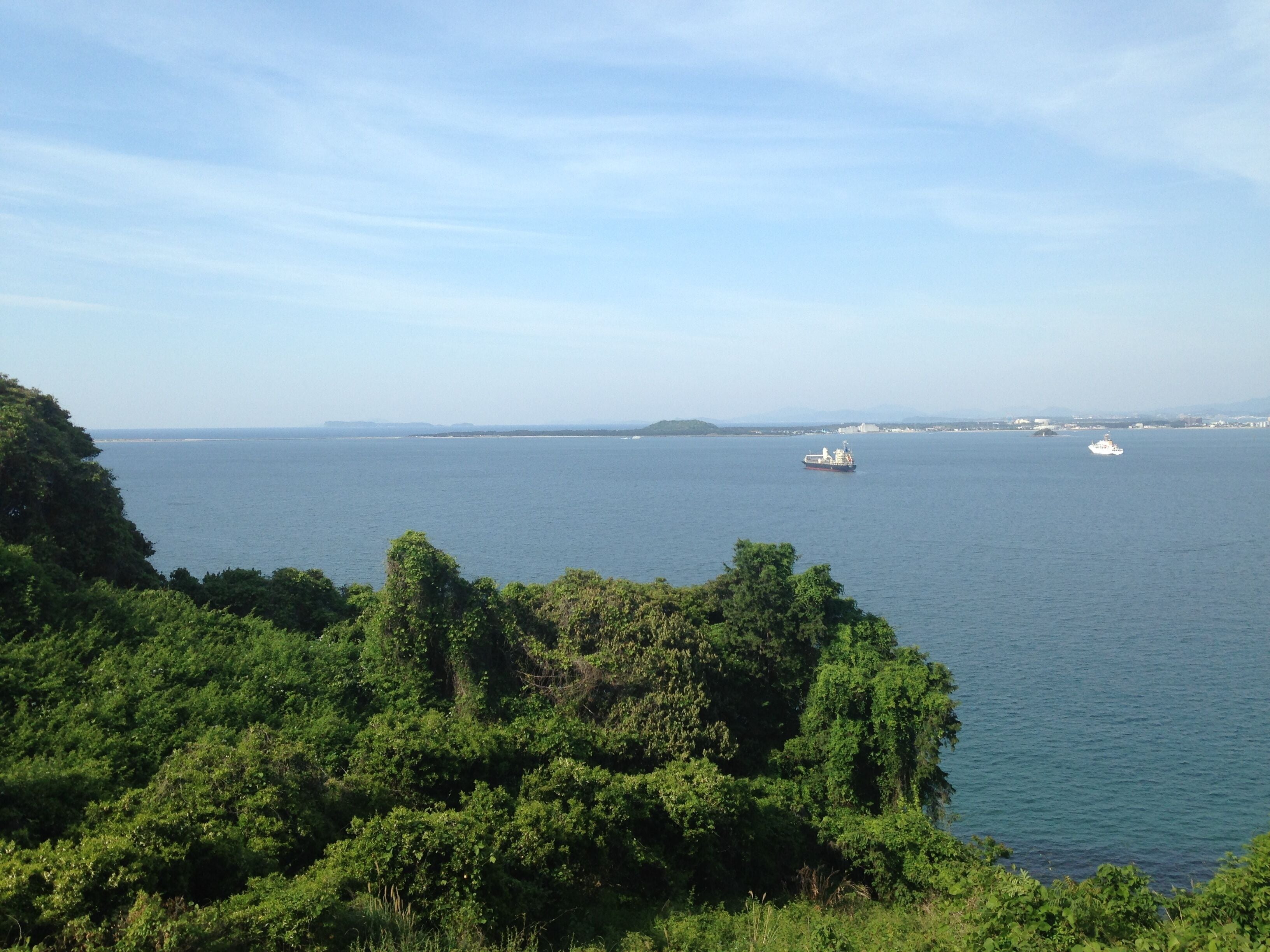 能古島より望む海の中道