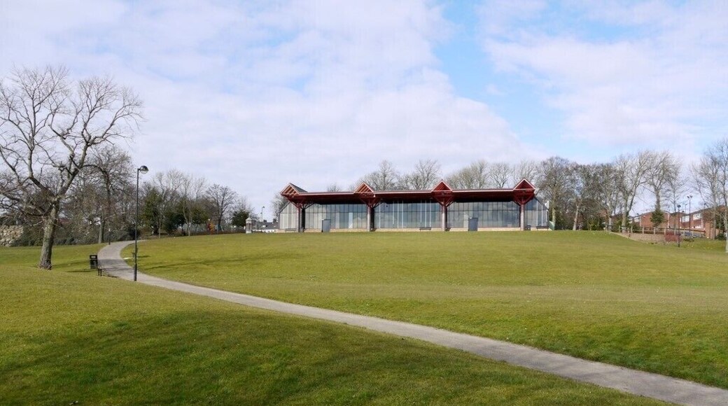 Elswick Park & Pool Looking up from the Westmorland Road end of the park towards the sports centre and swimming pool which re-opened on 1st October 2009 after a £1.1 million refurbishment. Elswick Park was opened to the public in 1881. Elswick Hall, built in 1803, had been abandoned due to rising costs and was eventually demolished about 1980, its site used for the Pool. http://www.twsitelines.info/Siteline.nsf/SMR/7C6776AF7F62C69F802576AF003E717C?opendocument