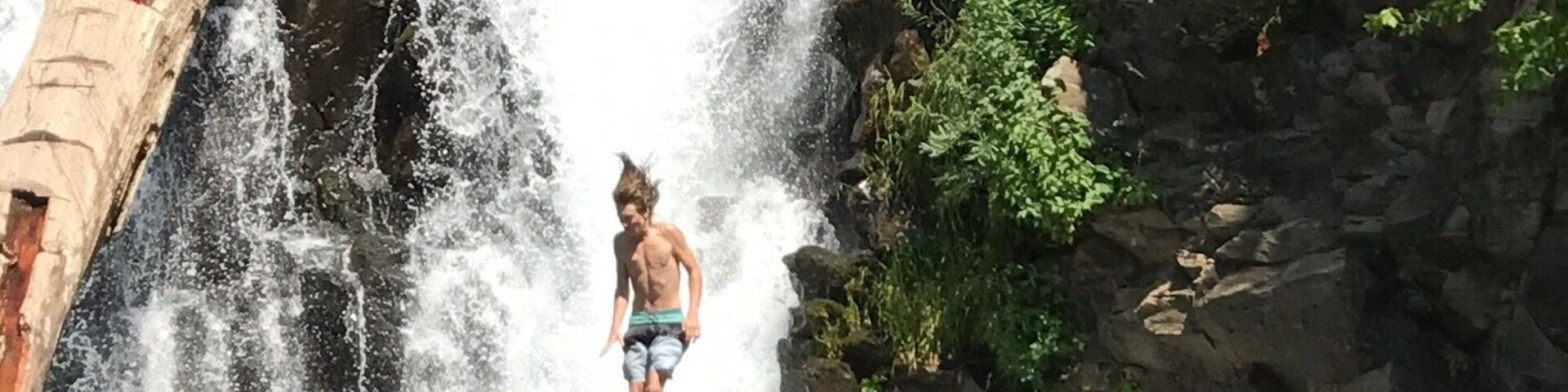 One of my fave swimming holes in Shasta County. It's always a blast to watch daredevils (including myself) jumping into the falls