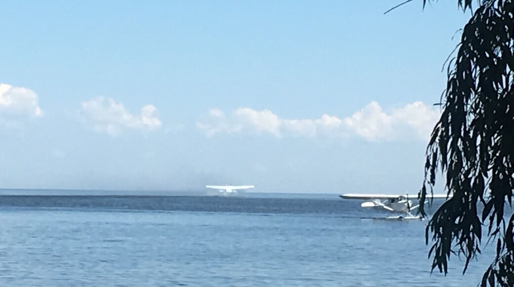 You got there and the all you could see is airplanes taking off from the water and water going into the horizon. One of the coolest things that I have seen.