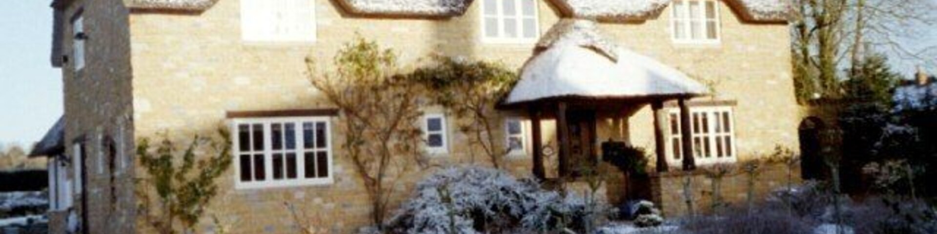 A Lopen house in winter. Winter casts its magic on this house in Lopen Somerset