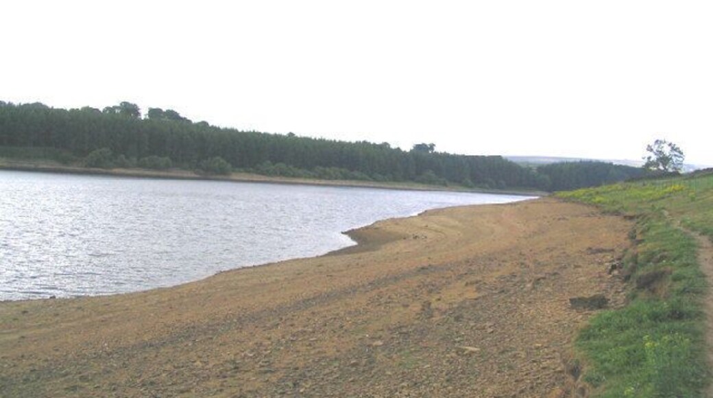 Thruscross Reservoir. The Name Thruscross derives from the name of the Norse God Thor, prior to the reservoir being completed in 1966 almost the whole of the village of West End was demolished, I remember a hiking trip to the deserted village in the early sixties when all the buildings where stood empty with every window and door frame removed prior to demolition.