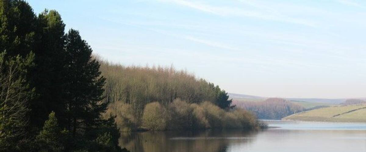 Thruscross Reservoir The reservoir was constructed in the 1960's and involved the evacuation of the hamlet of Thruscross and the flooding of its church, the remains of which can be seen very occasionally after long periods of drought.