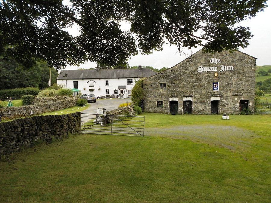 Photograph of the barn at the Swan Inn, Middleton, Cumbria, England