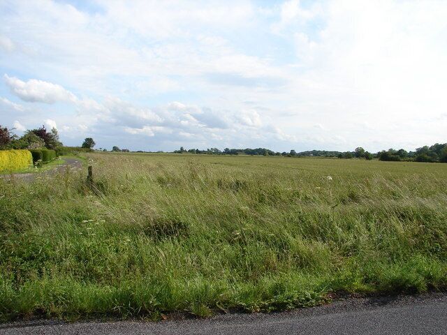 Field View Taken from the road near the start of the Public Footpath.