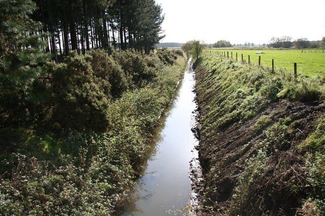 Highland Drain Looking south from Laughton Road bridge