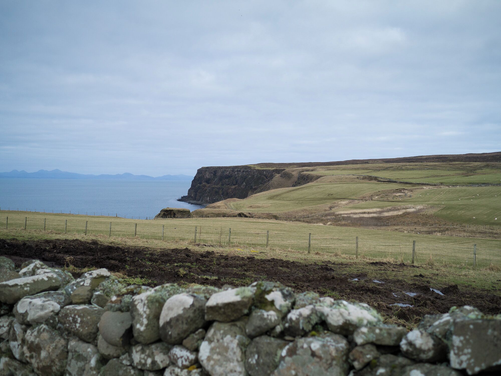 View at the start of our long walk