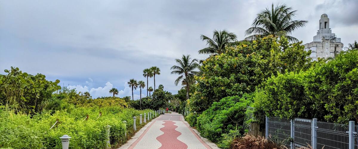 Overview of Miami Beach, FL, November 2021