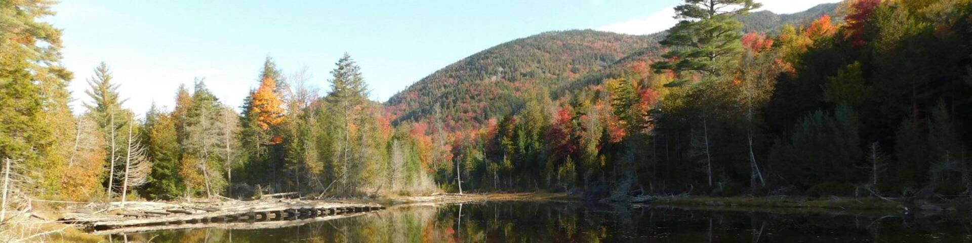 A peaceful mountain lake near Mt. Marcy