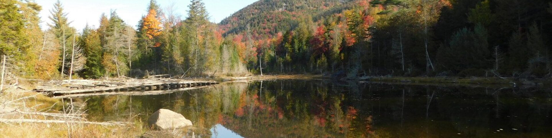A peaceful mountain lake near Mt. Marcy