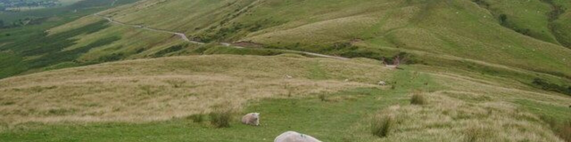 Gospel Pass From the slopes of Twmpa. Hay Bluff in shot.