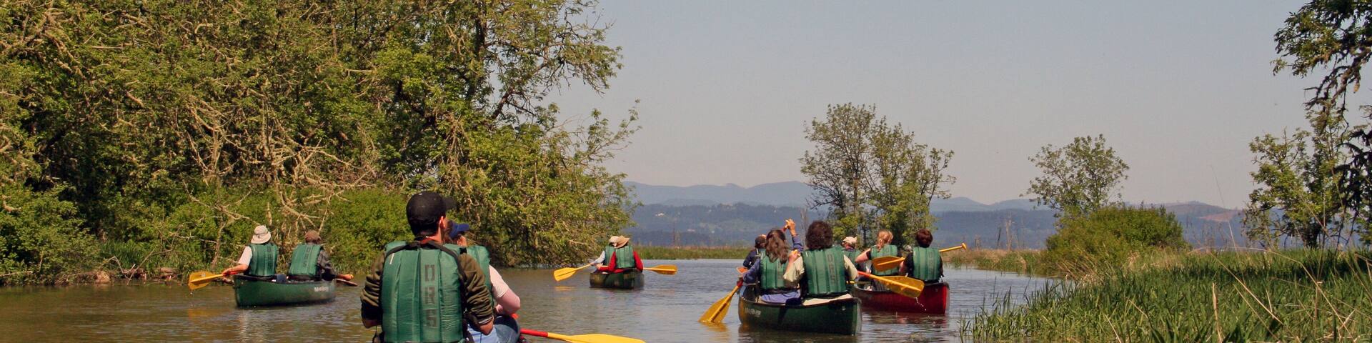 canoers on the water