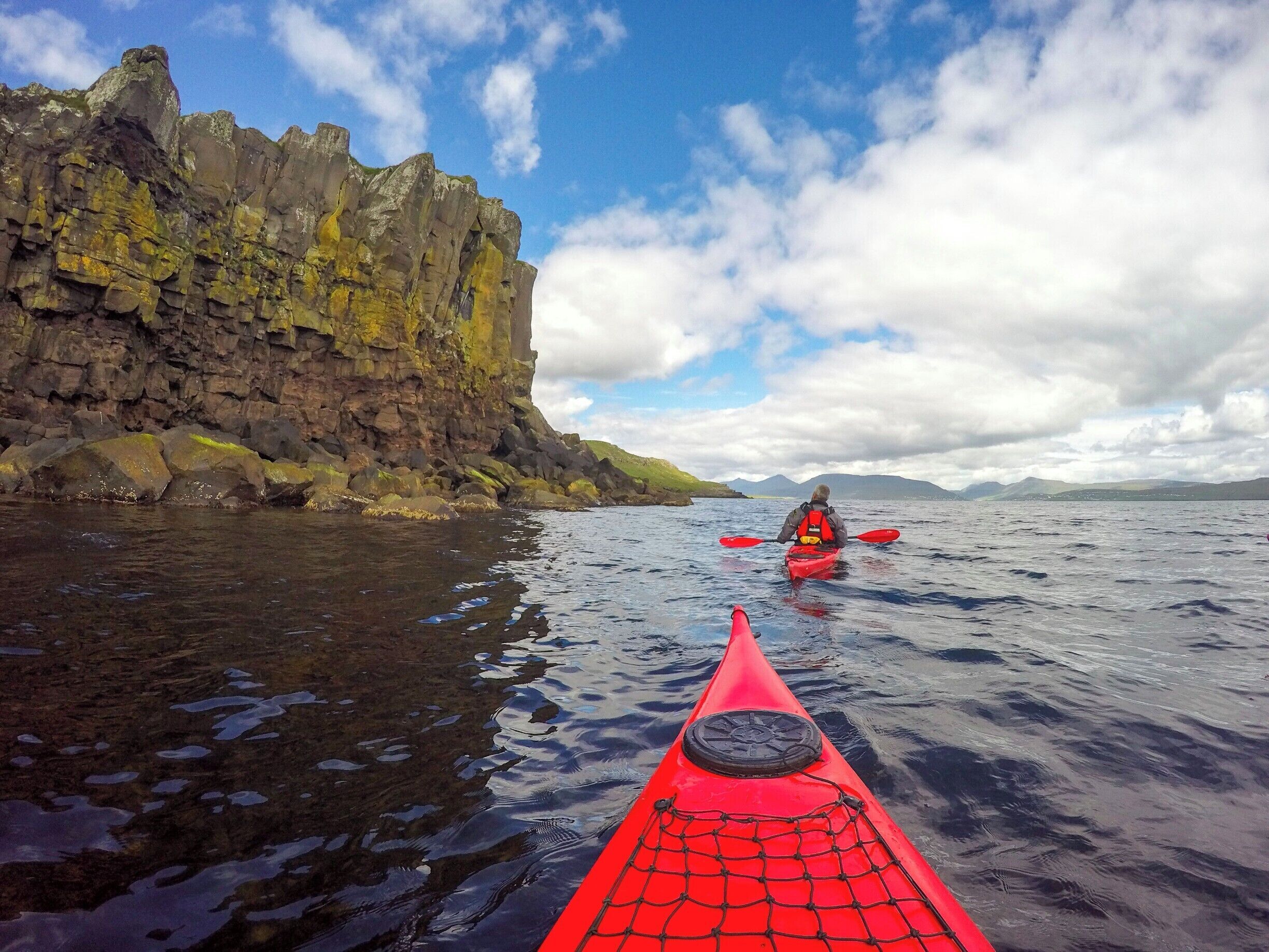 Looking to get active in the Faroe Islands beyond hiking? Consider booking a sea kayaking tour with NAX in the town of Hoyvik! 