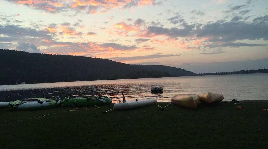 Deruyter Lake for a retreat from the city. Wake boarding, tubing, smores, amazing fellowship...and a breathtaking view. #lovemytown