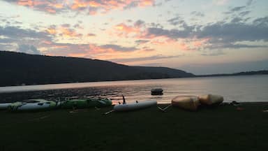 Deruyter Lake for a retreat from the city. Wake boarding, tubing, smores, amazing fellowship...and a breathtaking view. #lovemytown