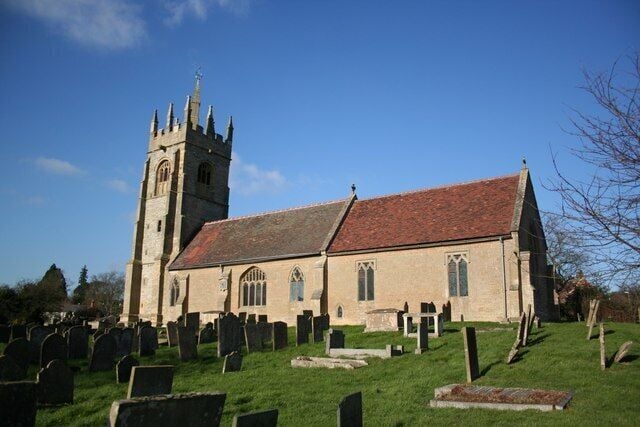 Parish church of SS Peter and Paul, Upton, Nottinghamshire, seen from the southeast