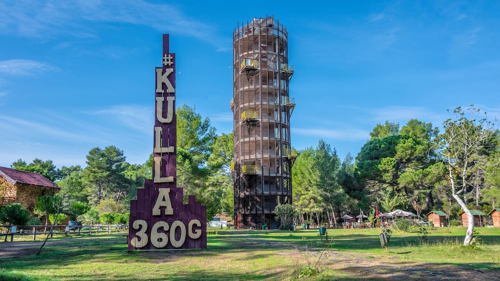 sightseeing panorama tower Kulla in Divjake-Karavasta National Park
