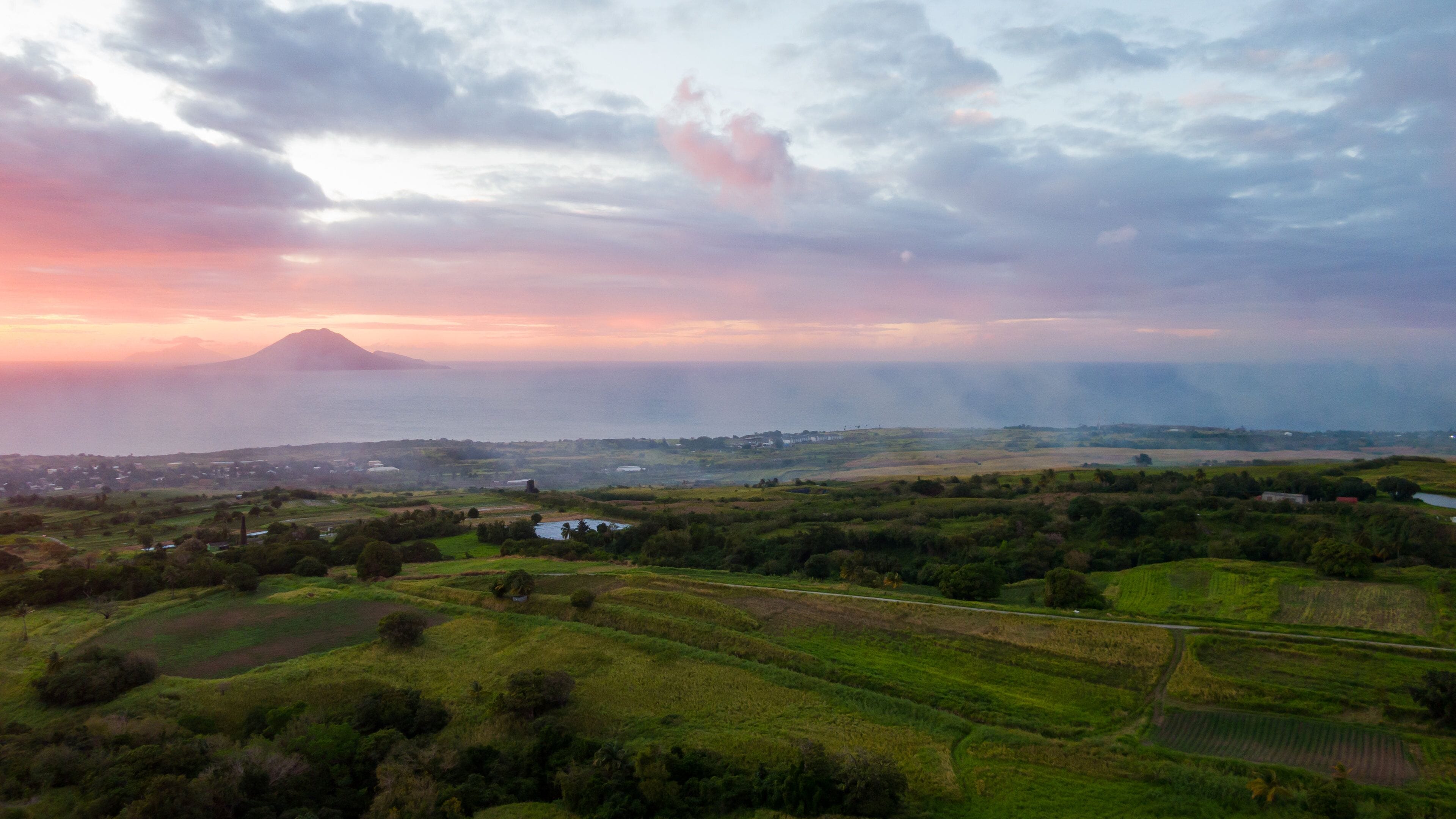 Saint Pauls showing tranquil scenes, a sunset and landscape views