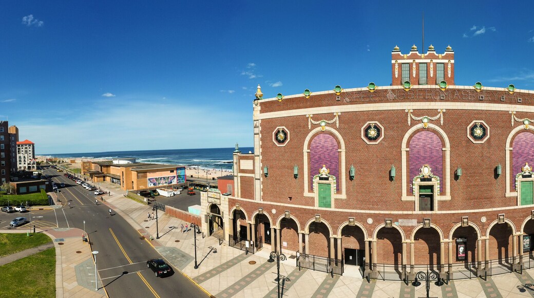 Aerial of Asbury Park NJ During Covid19 Pandemic