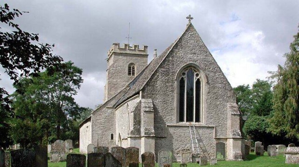 Holy Rood parish church, Shilton, Oxfordshire, seen from the southeast
