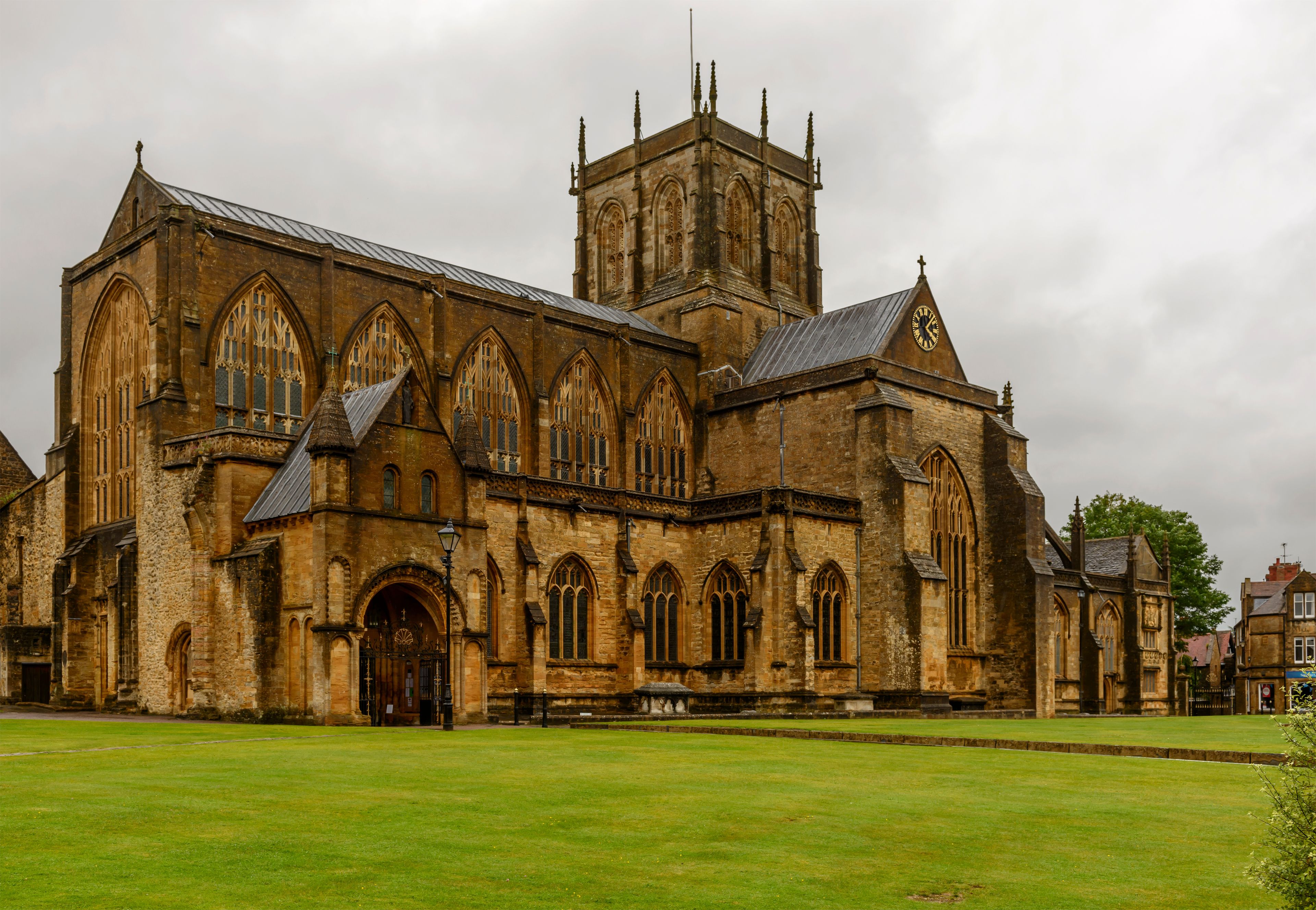 Abbey from south west, Sherborne