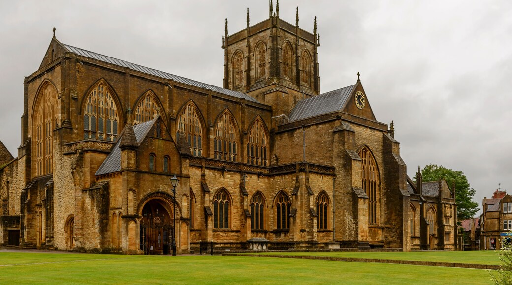 Abbey from south west, Sherborne