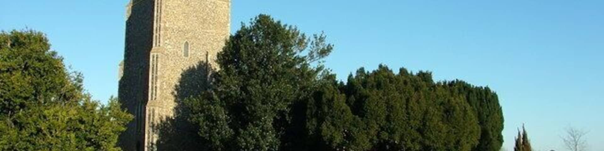 All Saints Church, Great Glemham Viewed from the churchyard