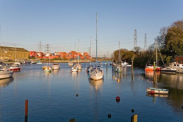 Eling Creek Seen from causeway.