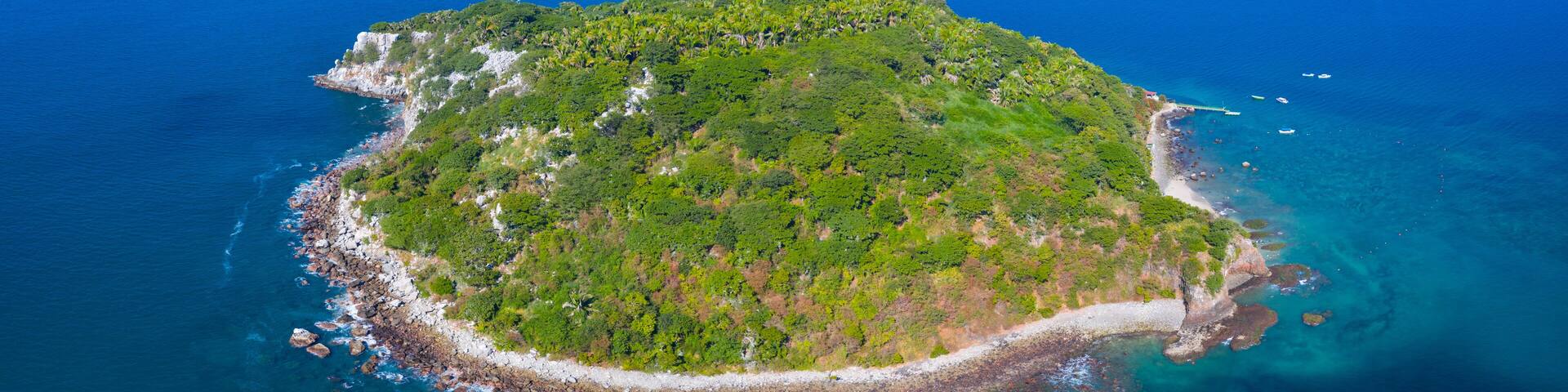 Coral Island, Rincon de Guayabitos, Compostela municipality, Pacific Ocean, Riviera Nayarit, Nayarit State, Mexico, Central America, America