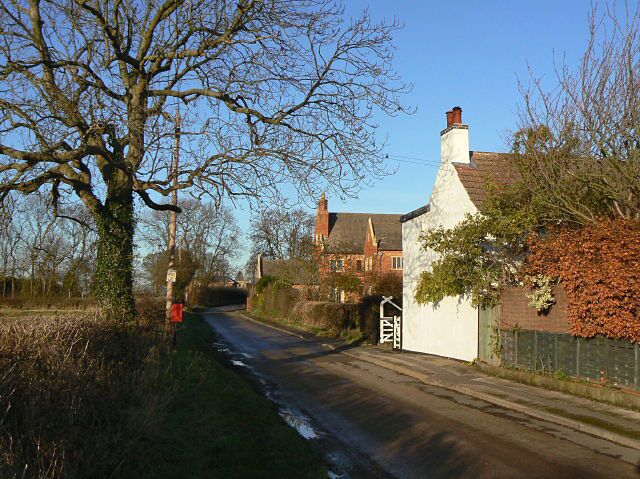Thorpe hamlet Very much a manor based hamlet with church, rectory a couple of farms (one being the manor) and various farm workers' cottages. The white cottage remarkably takes its name from the little red object on the opposite of the road - it's called Post Box Cottage.