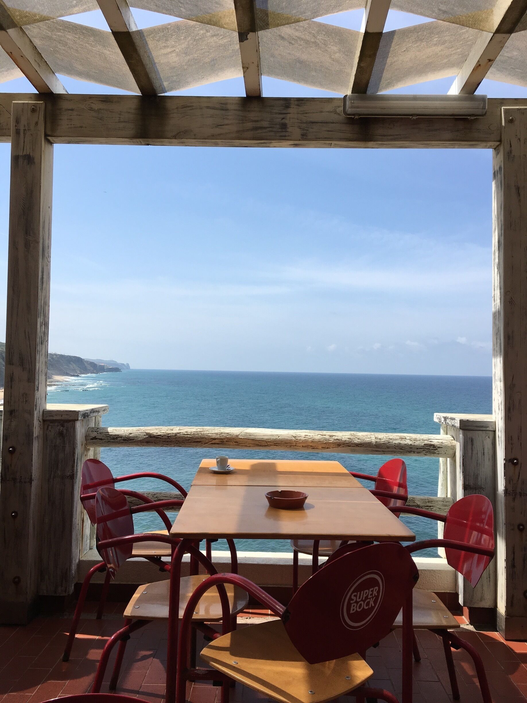 The only Cafe near the beach. The view is superb