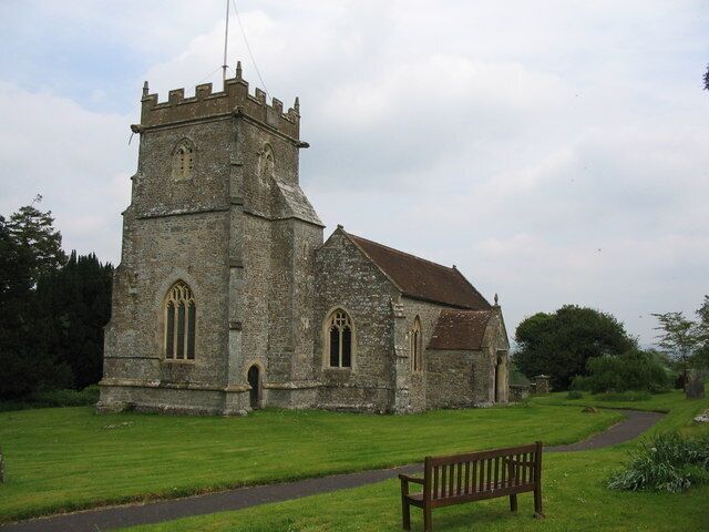 St. Nicholas, Silton. A view looking northeast to the 15th century church of St. Nicholas at Silton. The tower has impressive gargoyles at each corner.