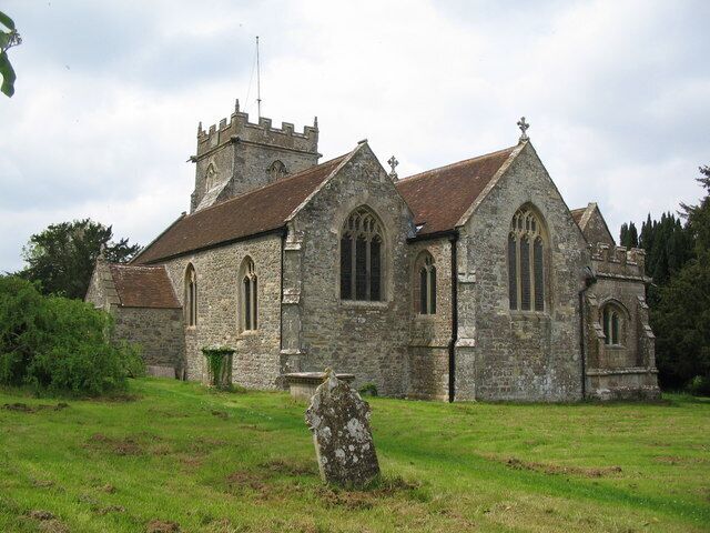 St. Nicholas, Silton. A view looking northwest over the graveyard towards the 15th century church of St. Nicholas