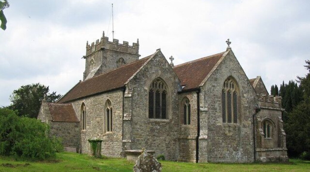 St. Nicholas, Silton. A view looking northwest over the graveyard towards the 15th century church of St. Nicholas
