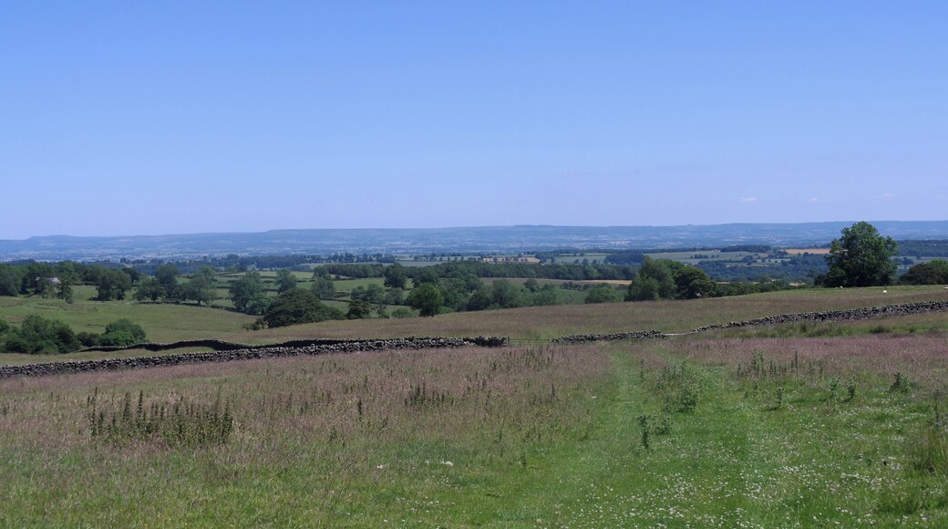 Looking east from a hilltop between Healey and Ellingstring in Yorkshire.