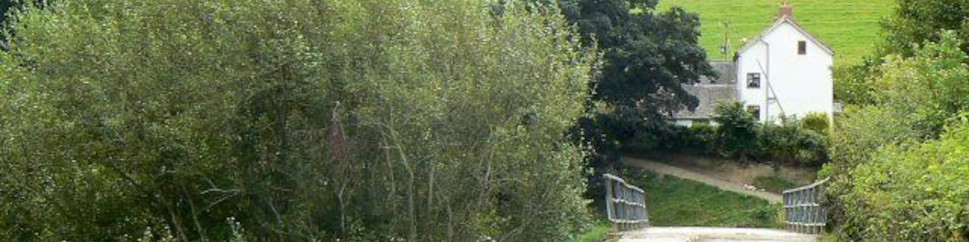 Private bridge This bridge over the river Severn is private, on a private road.