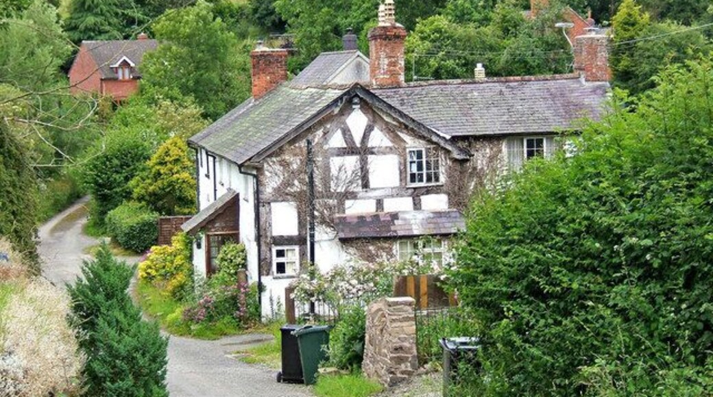 Another half-timbered house in Edgton The attractive hamlet of Edgton has a number of half-timbered houses of which this is a charming example.