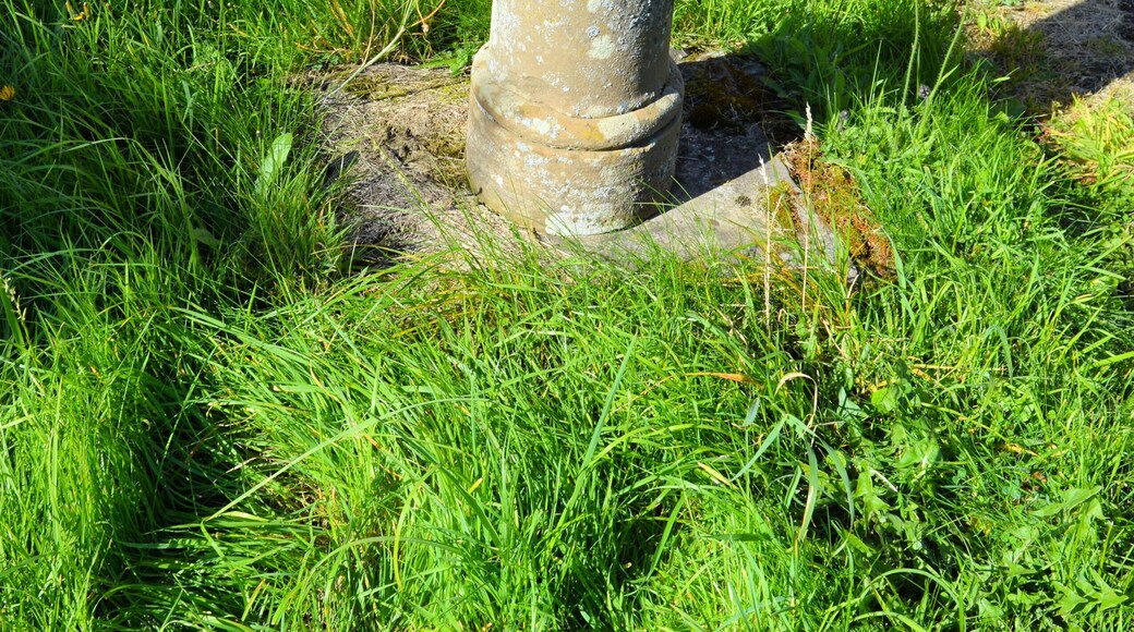 Photograph of the sundial in the churchyard of St Michael's Church, Edgton, Shropshire, England